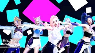 [MMD] EXID - DDD Sexy Kpop Dance Kda Ahri Akali Kaisa Evelynn Seraphine Kda all out