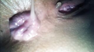 My Cheating Wife Show me her Winking Holes Destroyed Dripping Cum after Fucked by a Real Man