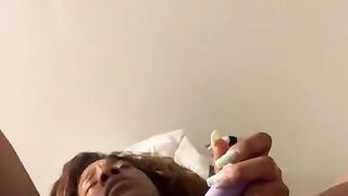 WATCH NOW SEXY EBONY N LATINA MILF COMES HARD FROM CLIT VIBRATOR