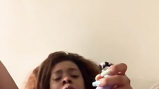 WATCH NOW SEXY EBONY N LATINA MILF COMES HARD FROM CLIT VIBRATOR