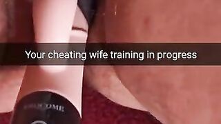 Your wife starts her training to be a nympho cheating slut wife!