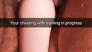 Your wife starts her training to be a nympho cheating slut wife!