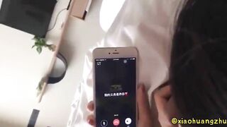 Chinese cheating while bf on phone