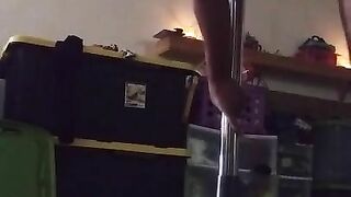 Fucked her on the Stripper Pole while her Man was at Work