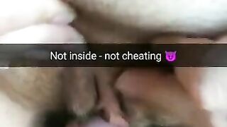 Don't be upset hubby! Not inside - not cheating! -Milky Mari