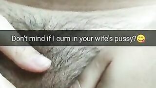 You don't mind if i cum inside your wife's fertile pussy?