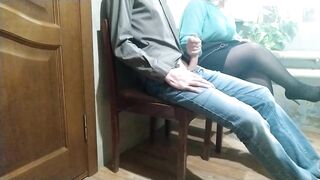 Stranger Woman in the Waiting Room Handjob to me