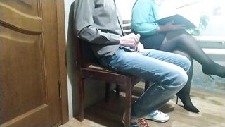 Stranger Woman in the Waiting Room Handjob to me