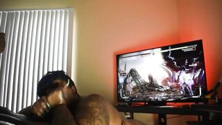 Ebony BBW gives Sloppy Head to Gamer SUBSCRIBE to OF//@lexisshawdybadd @shotsbyscout for Full Video