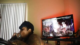 Ebony BBW gives Sloppy Head to Gamer SUBSCRIBE to OF//@lexisshawdybadd @shotsbyscout for Full Video