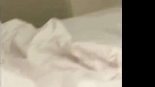 Step mom shares hotel room don't cum in me  son impregnated