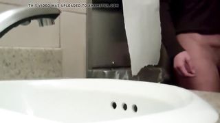 A mother fucked in the toilet with son