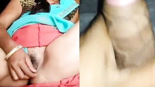 Desi hot aunty sexy chut video calling with boy