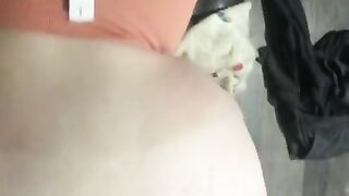 Cute Blonde Gets FUCKED RAW Doggy. Cums on Ass and Moans for More.