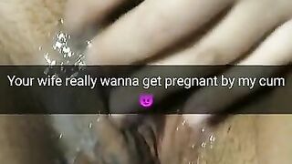 Hotwife stuff lover cum in her pussy and wanna get pregnant!