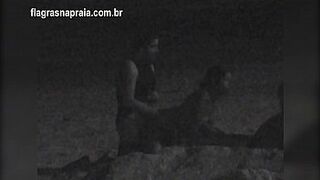 I filmed a couple having sex on the beach at night. A security guard put them to run