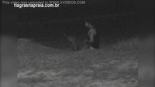 I filmed a couple having sex on the beach at night. A security guard put them to run