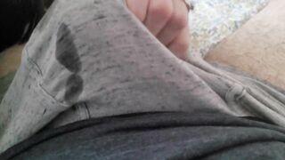 Cum in boxers after sexy handjob