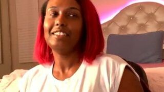 Imani Talks Vibrator. East African American Dominatrix Slut