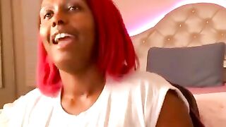 Imani Talks Vibrator. East African American Dominatrix Slut