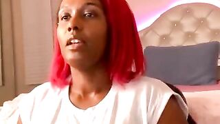 Imani Talks Vibrator. East African American Dominatrix Slut