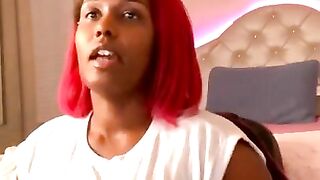 Imani Talks Vibrator. East African American Dominatrix Slut