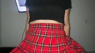 Sexy Schoolgirl Rides on my Cock