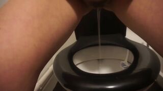 Pissing Fetishists Big Pee in my Neighbor's Toilet