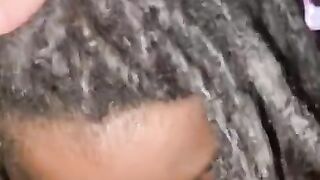 Sexy Ebony gives Sloppy Head and Deepthroat