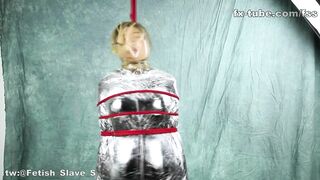 fx-tube com – catsuit with mummification and breathplay