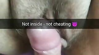 He still did not fuck me, it’s not cheating, dear, just rubbing!