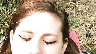 Step Daddy gives me Public Facial! (Snapchat)