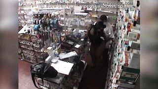 The owner of the pharmacy gives the client a "needle" and a hidden camera films everything