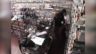 The owner of the pharmacy gives the client a "needle" and a hidden camera films everything