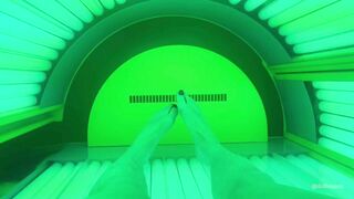 Tanning Bed Candid Feet Tease Day 1 Preview