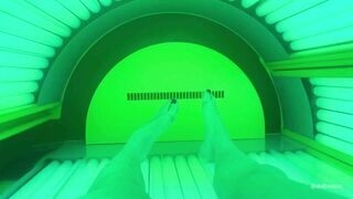 Tanning Bed Candid Feet Tease Day 1 Preview