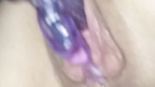 Tattooed girl strapped and blindfolde teased with toys and fuck hard