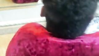 BBC HAD BIG ASS EBONY CREAMING AND SQUIRTING IN BATHROOM