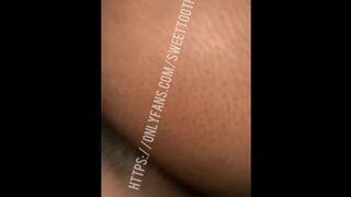 Thick Big Booty Ebony Gets Backshots & Can’t Stop Cumming!