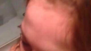 cheating czech milf sucks the big dick but cant deepthroat