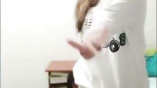 Cute girl dancing and naked on tiktok + Bonus video Snapchat