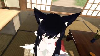 Ahri From League of Legends Gives Blowjob in Hentai VR