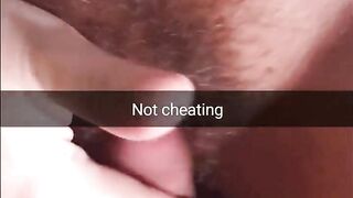 Not inside- not cheating!  - cuckold captions - Milky Mari