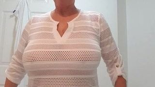 Nice big tits granny