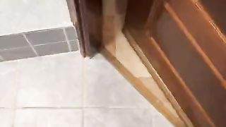 Desperation Squating above the Toilet Female POV