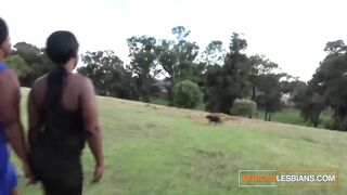 public black lesbian sex in african park