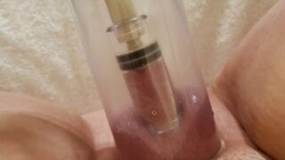 Clit Pump Inside Penis Pump Jerking Squirting Mistress Gina