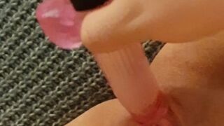 Masturbating & Moaning With My Pink Dildo