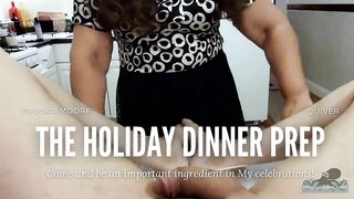 Making My Big Holiday Dinner: FemDom Vore Handjob Cumshot TEASER