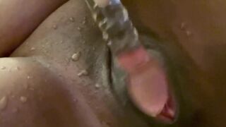 Mrs Bell dildo home alone masturbation squirting beginner